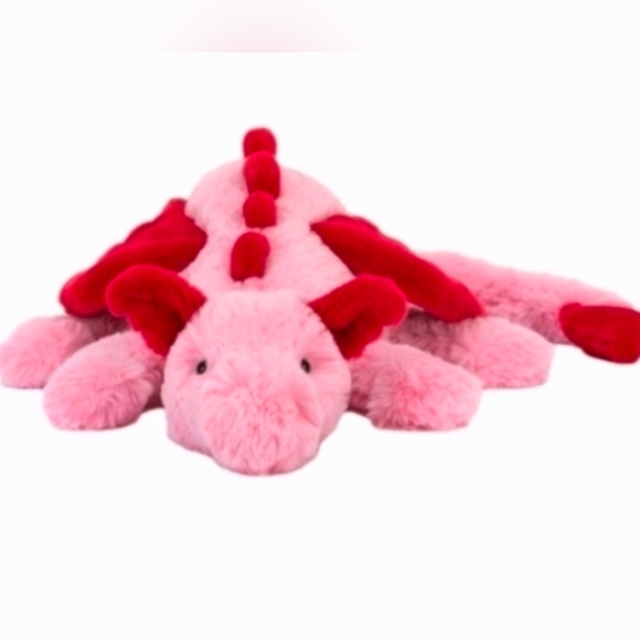 Jellycat Heart Dragon 4.7x5.5x19.7" Soft & Plush BNWT Authentic - Picture 2 of 6